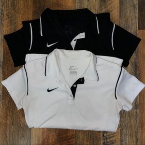SET OF TWO Nike Dri Fit Polos